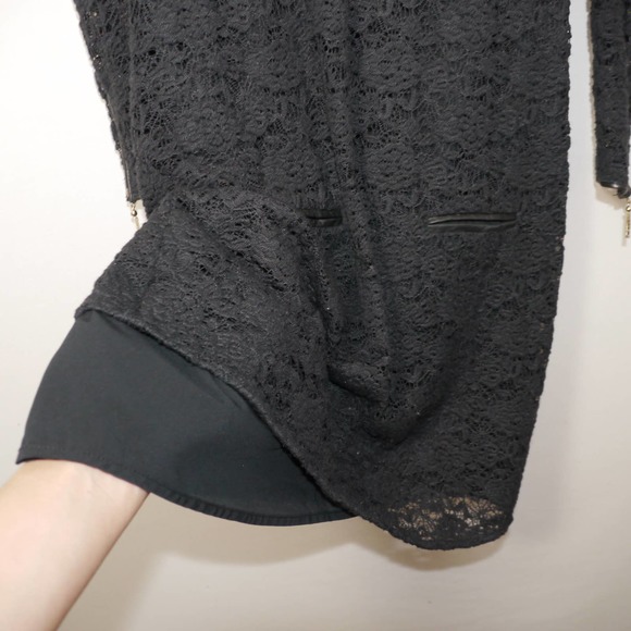 Juicy Couture Lace Floral Black Dress Size M - Picture 6 of 12
